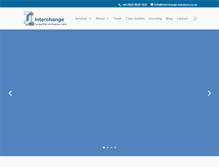 Tablet Screenshot of interchange-solutions.co.uk